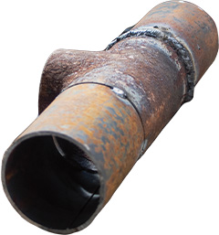 a rusty pipe