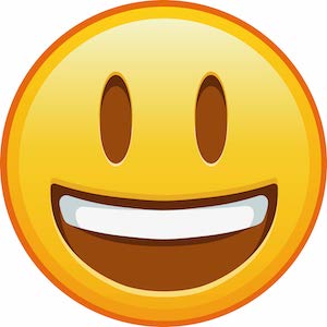 Image of a smiling emoji